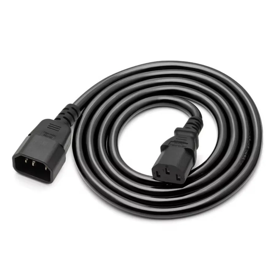 كيبل طاقة IEC C13 إلى C14 لتوصيل UPS أو الأجهزة الكهربائية IEC C13 to C14 Power Extension Cable