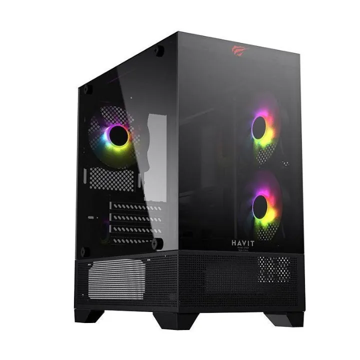 كيس حاسوب كيمنك هافيت CF923 RGB زجاج جانبي HAVIT CF923 Gaming Chassis Case
