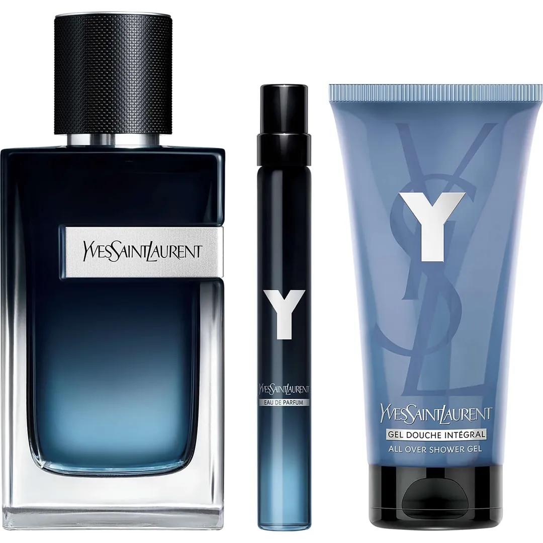 طقم عطر Y من YSL - او دو بارفان 100مل + 10مل + جل استحمام