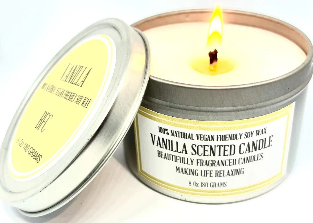 شمعة معطرة برائحة الفانيليا 180 جرام