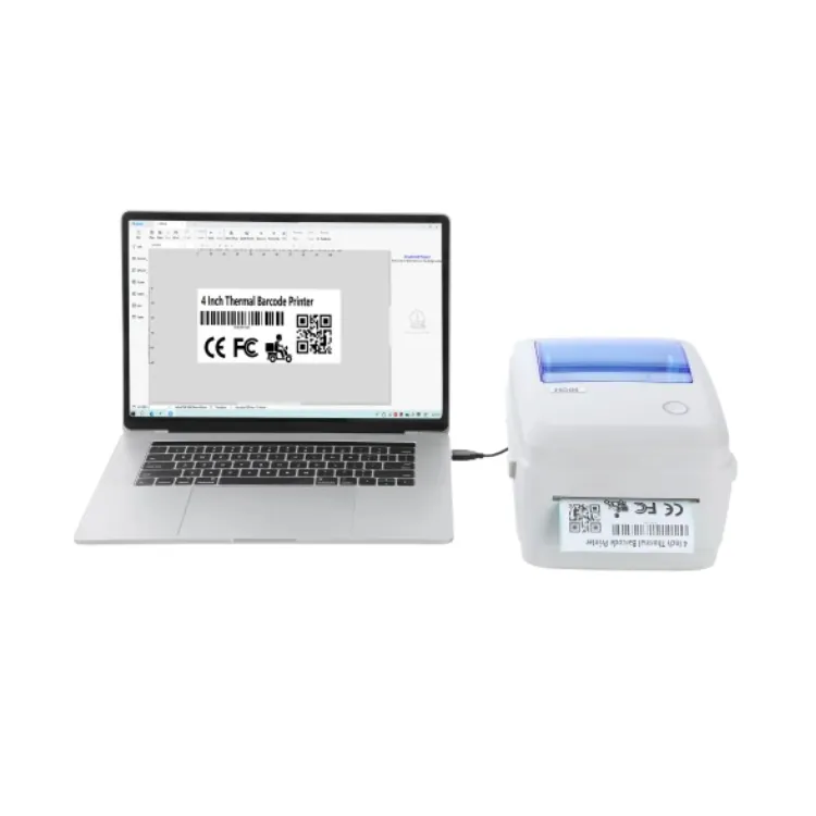 طابعهHoin HOP-HQ480B 4-Inch Thermal Label Printer – High-Speed Barcode Printing — 4