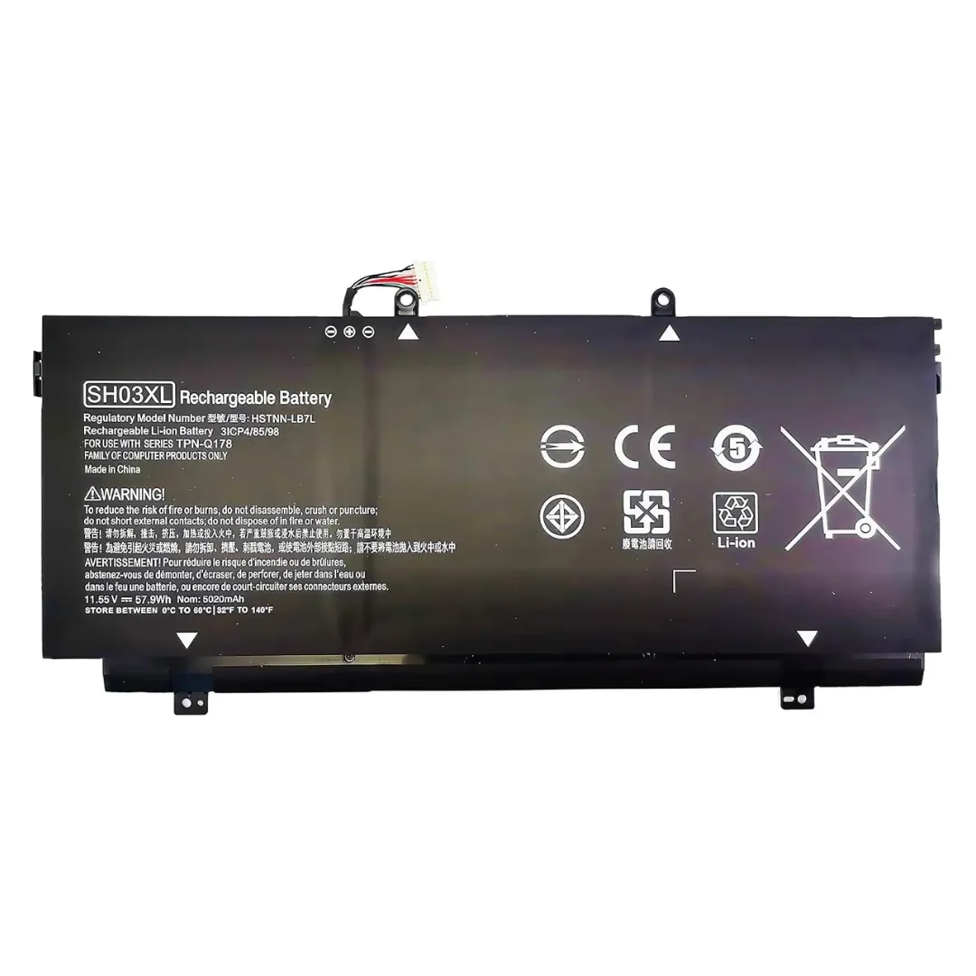 HP SH03XL 11.55V 57.9Wh 3-Cell Battery for Spectre x360 13-W / 13-AC Series