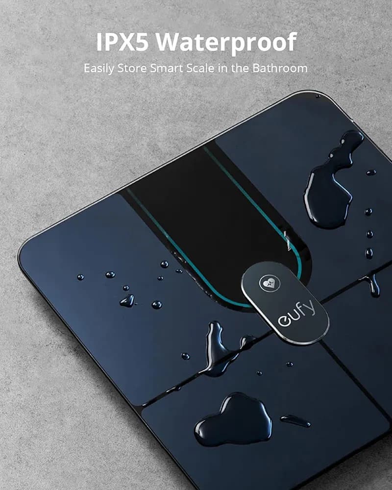 ميزان ذكي Anker Eufy Smart P2 لتحليل تكوين الجسم - أسود