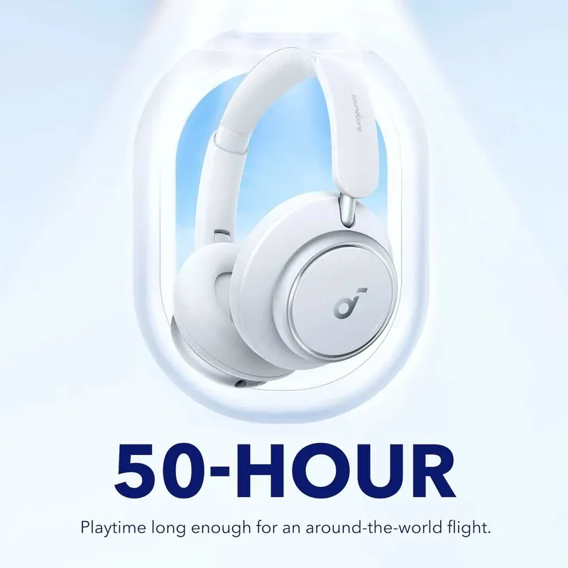 سماعة رأس Anker Soundcore Space Q45 لاسلكية - أبيض