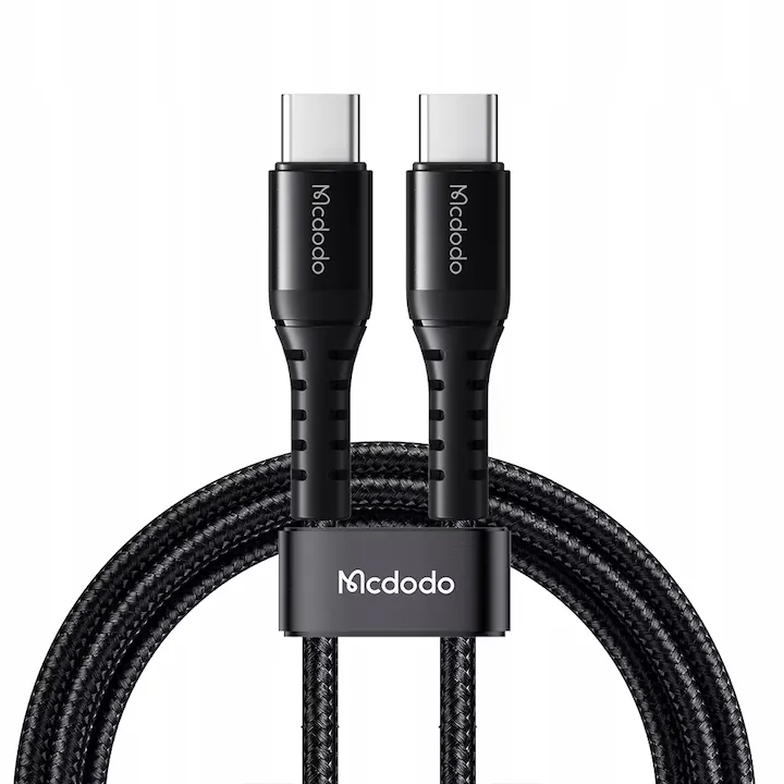 كيبل مكدودو USB-C إلى USB-C بقدرة 60 واط - طول 1 متر أسود