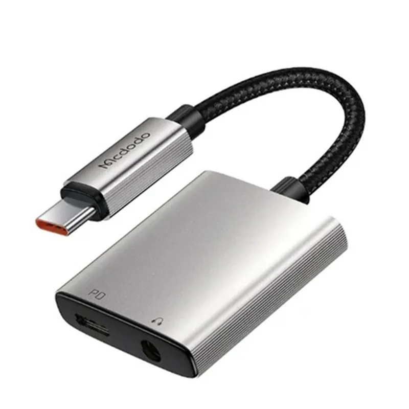 مودو محول 2 في 1 USB-C إلى USB-C و DC3.5mm للصوت
