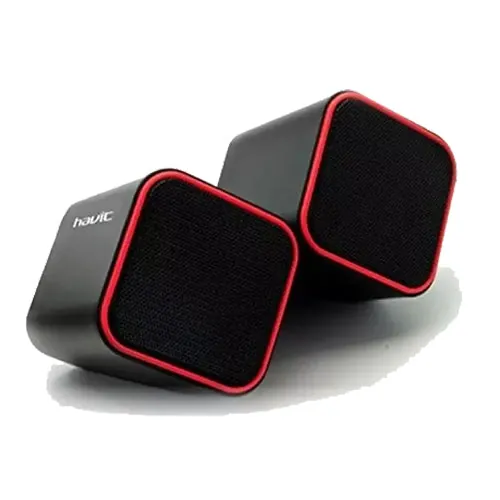 سماعات هافيت HV-SK473 USB 2.0 - أسود وأحمر