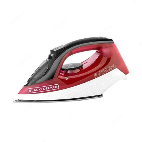 مكواة بخارية بلاك اند ديكر X1550-B5 بقوة 2000 واط - أحمر/أبيض