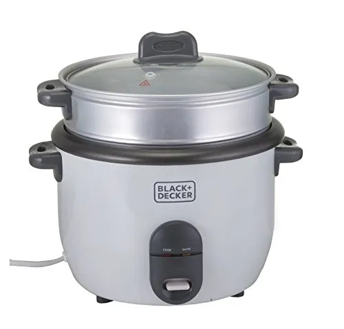 جدر طبخ أرز بلاك اند ديكر RC650-B5 سعة 0.6 لتر أبيض