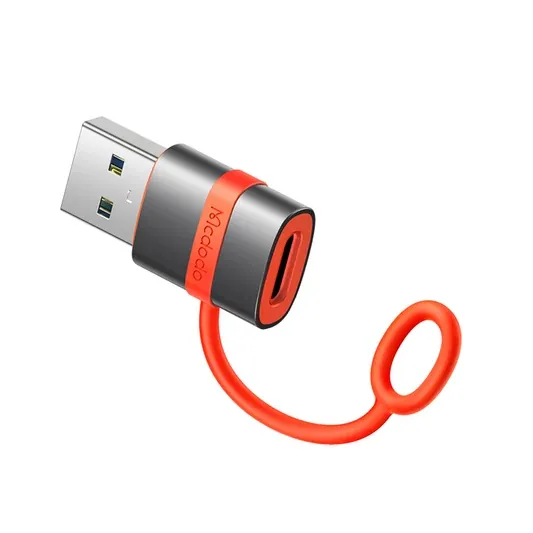 Mcdodo محول USB-C إلى USB-A مع خطاف سيليكون