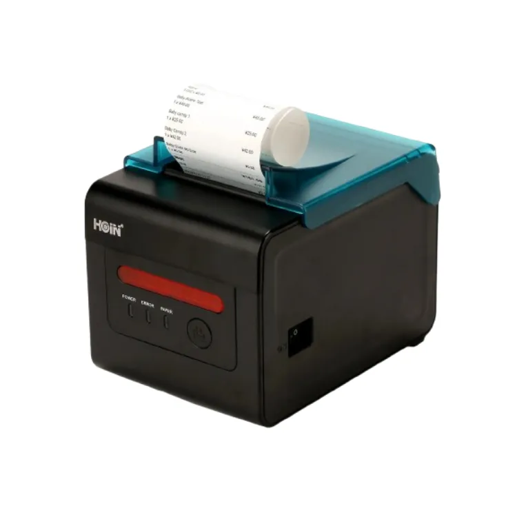 طابعة الإيصالات الحرارية HOIN HOP-H801 (قياس 80 ملم – احترافية مع قاطع تلقائي)