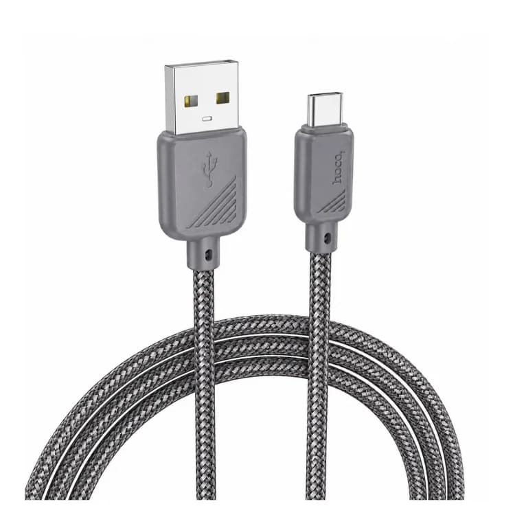 كيبل HOCO X113 نايلون مضفّر للشحن ونقل البيانات Type-C بطول 1 متر – 3.0AHOCO X113 Nylon Braided Charging & Data Cable Type-C – 1m – 3.0A