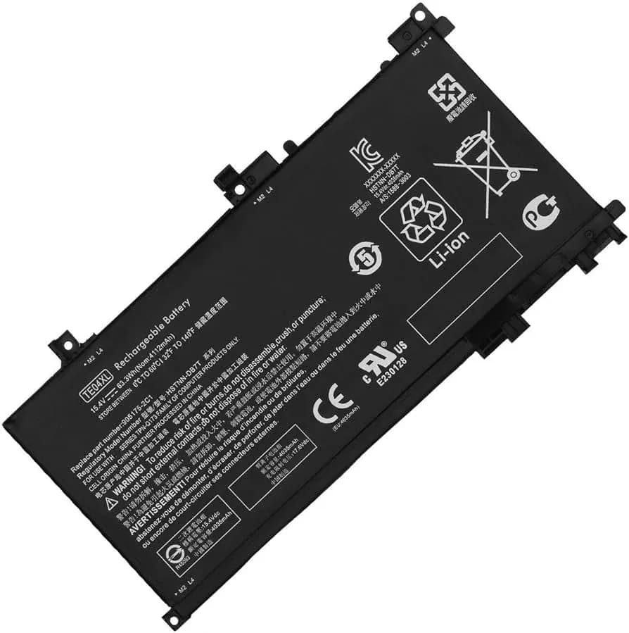 HP TE04XL 15.4V 63.3Wh 4112mAh Laptop Battery for OMEN 15-AX200 & Pavilion 15-BC200 Series