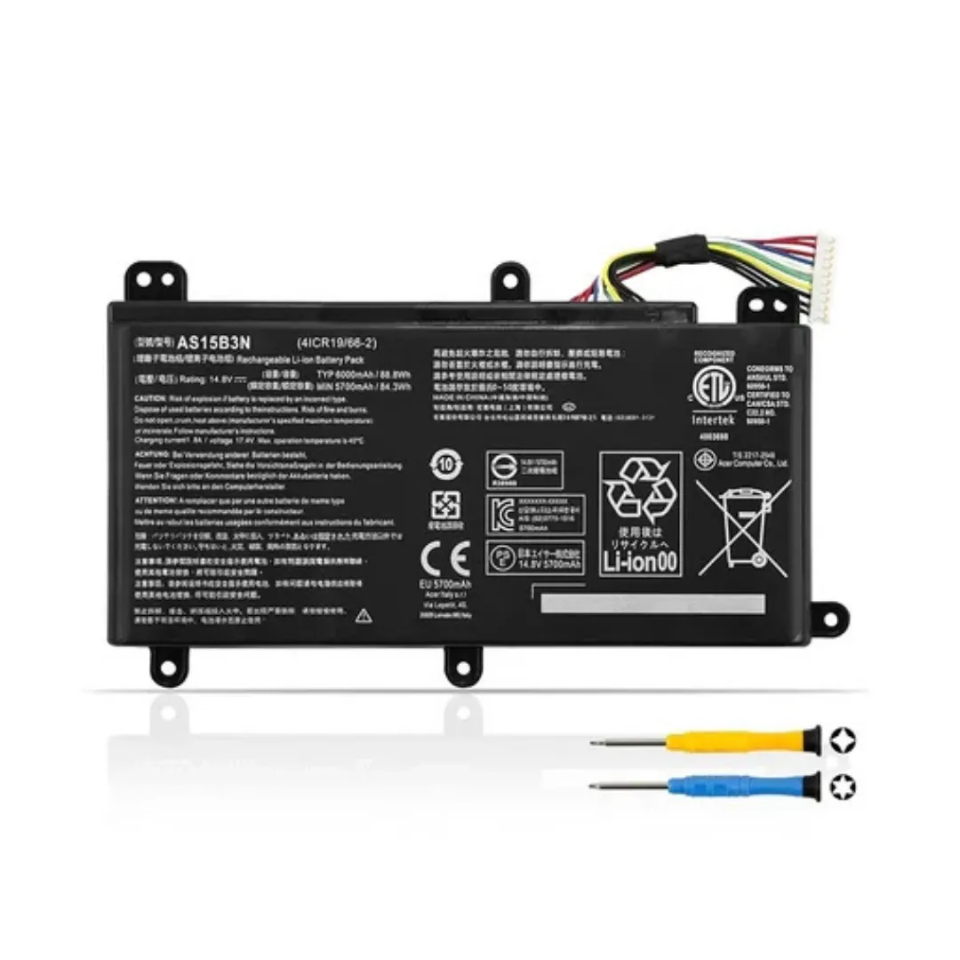Acer AS15B3N 14.8V 88.8Wh 6000mAh Laptop Battery for Predator 15 G9-591 / G9-592 & Predator 17 G9-791 / G9-792