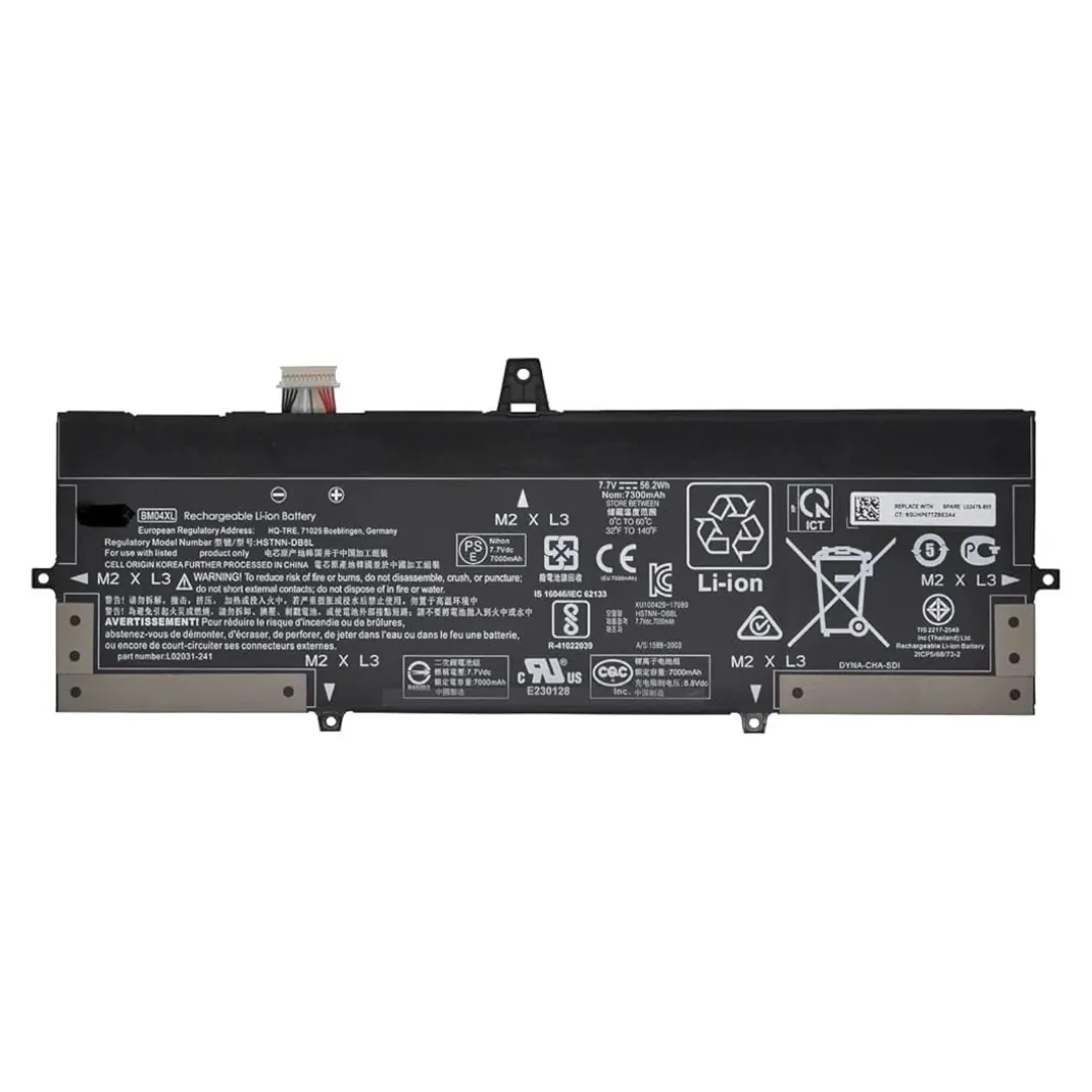 HP BM04XL 7.7V 56.2Wh 7300mAh Laptop Battery for EliteBook x360 1030 G3 / G4