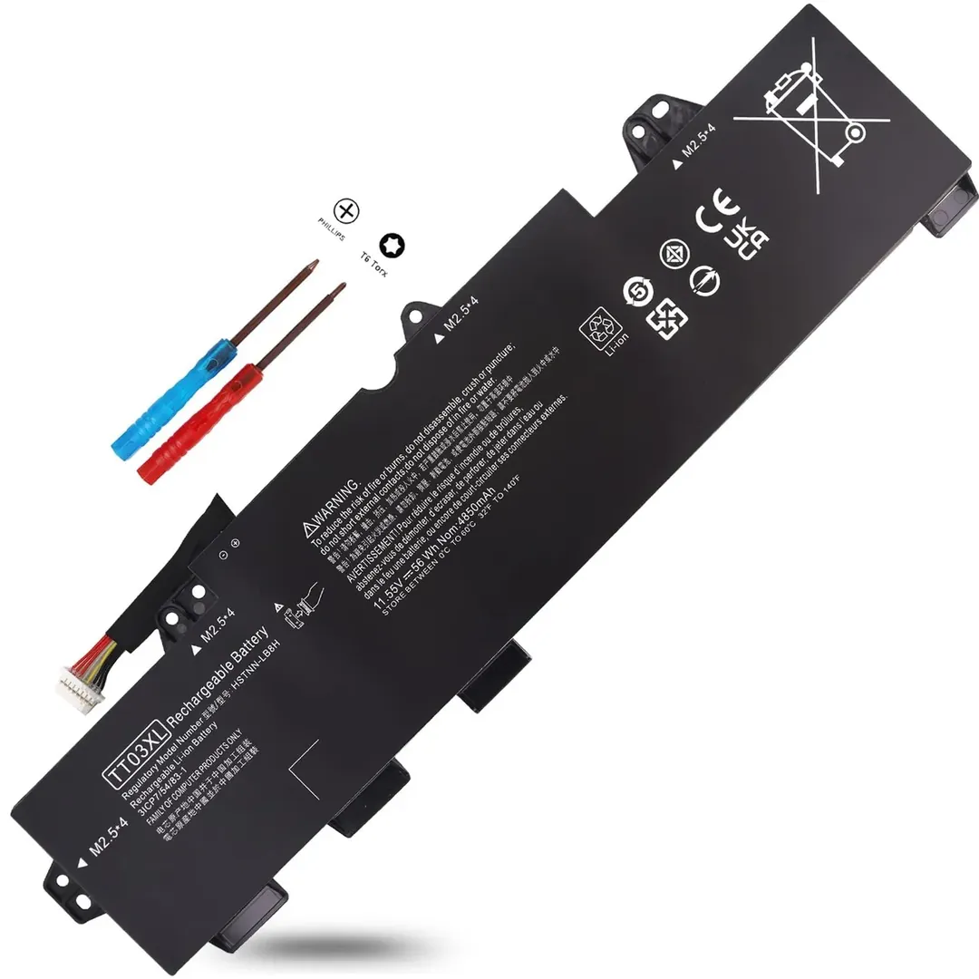 HP TT03XL 11.55V 56Wh 4850mAh Laptop Battery for EliteBook 755 G5 / 850 G5 G6 & ZBook 15u G5 G6