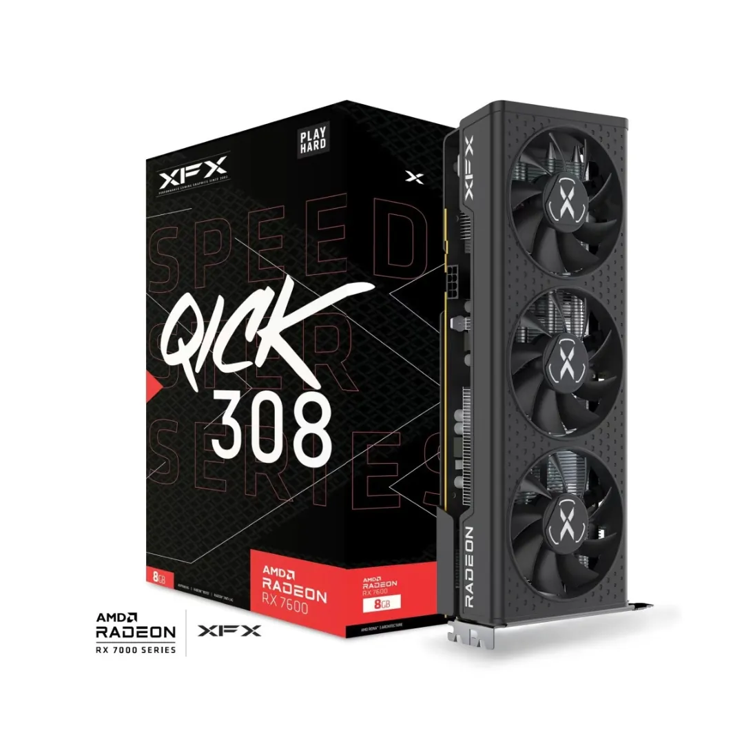 XFX Speedster QICK 308 AMD Radeon RX 7600 8GB
