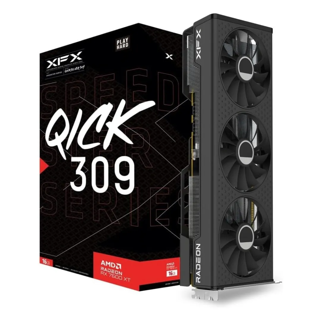XFX Speedster QICK 308 AMD Radeon RX 7600 XT 16GB