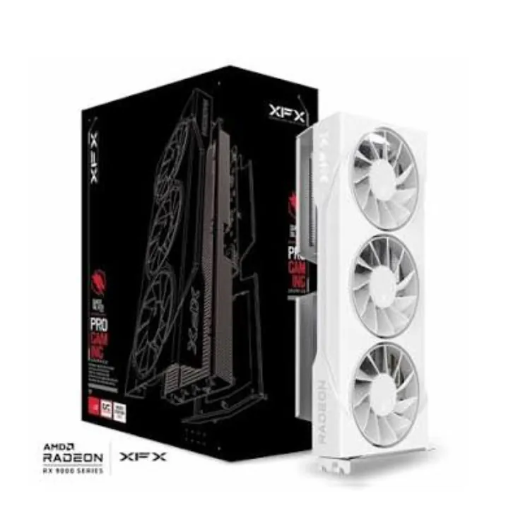 XFX SWIFT AMD RADEON RX 9060XT 16GB OC WHITE 3