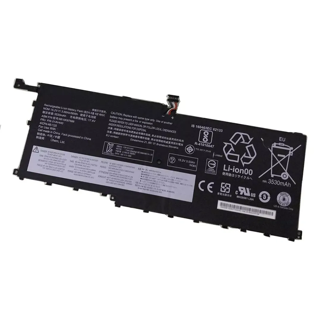 Lenovo 00HW028 15.2V 56Wh 3530mAh Laptop Battery for ThinkPad X1 Carbon Gen 4 / X1 Yoga
