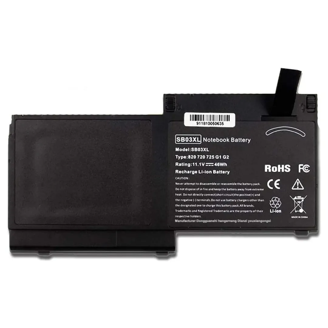 HP SB03XL 11.1V 46Wh Laptop Battery for EliteBook 720 / 725 / 820 G1 G2