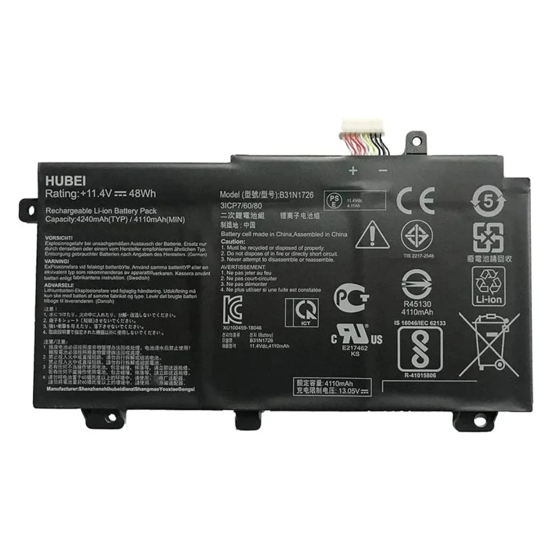 ASUS B31N1726 11.4V 48Wh Laptop Battery for TUF Gaming FX504 / FX505 / A15 FA506 / A17 FA706 Series