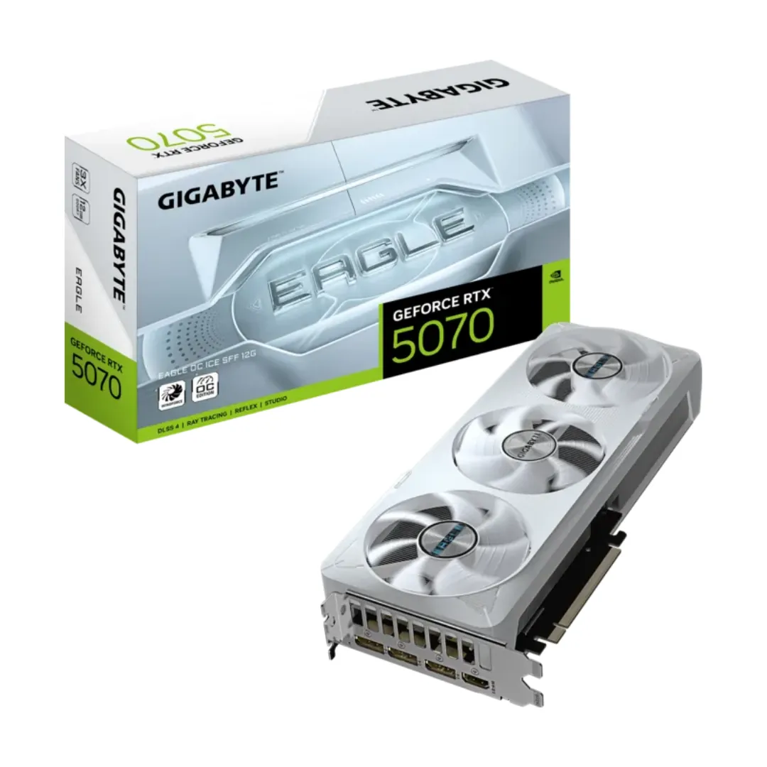 GIGABYTE GeForce RTX 5070 EAGLE OC ICE SFF 12G