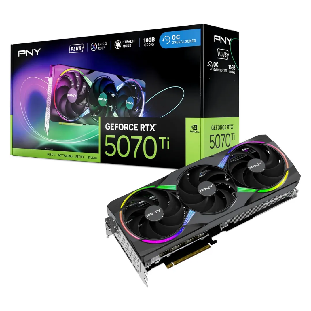 PNY GeForce RTX 5070 Ti 16GB Overclocked Triple Fan