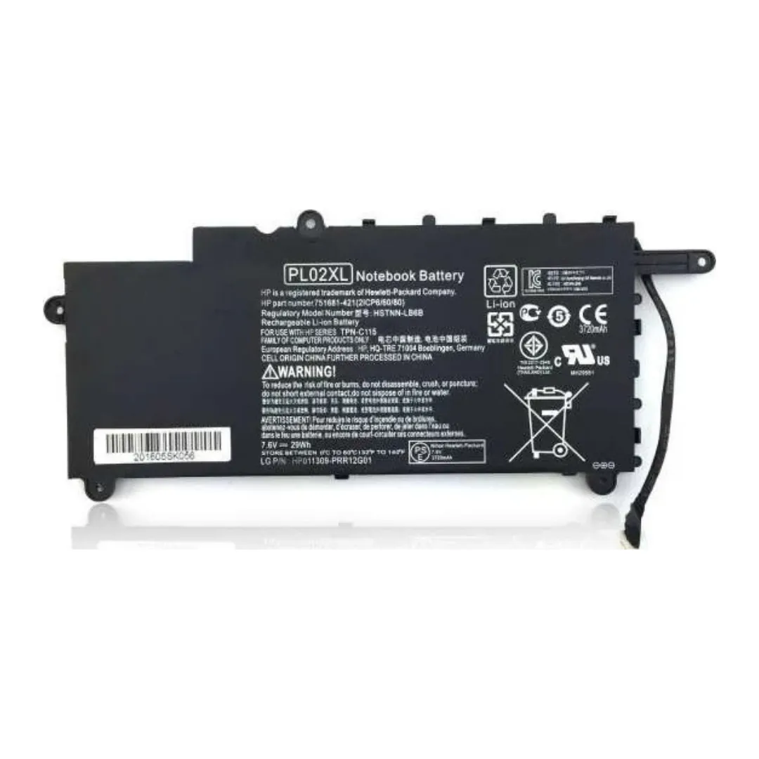 HP PL02XL 7.6V 29Wh Laptop Battery for Pavilion x360 11-n / 11-k