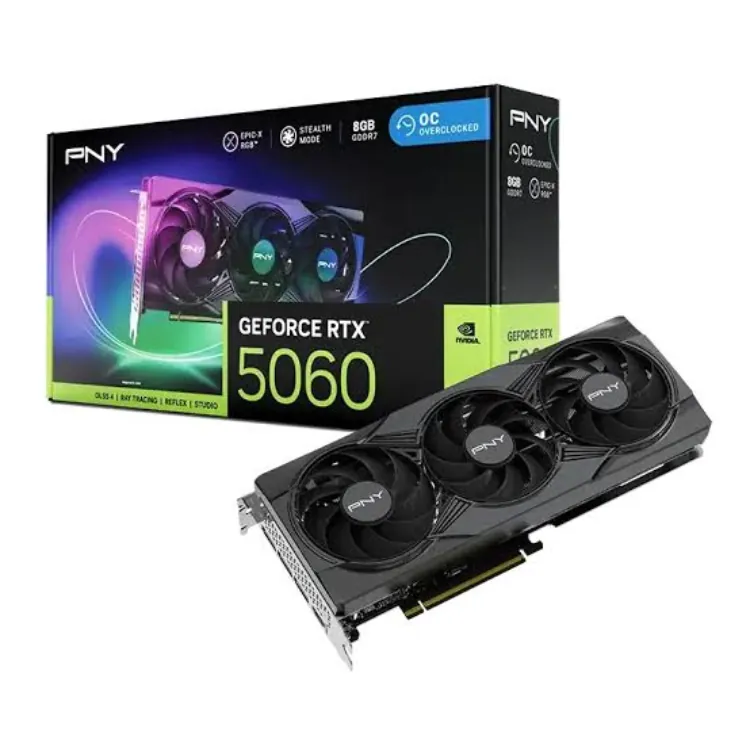 PNY RTX 5060 TRIPLE FAN 8GB OC EDITION
