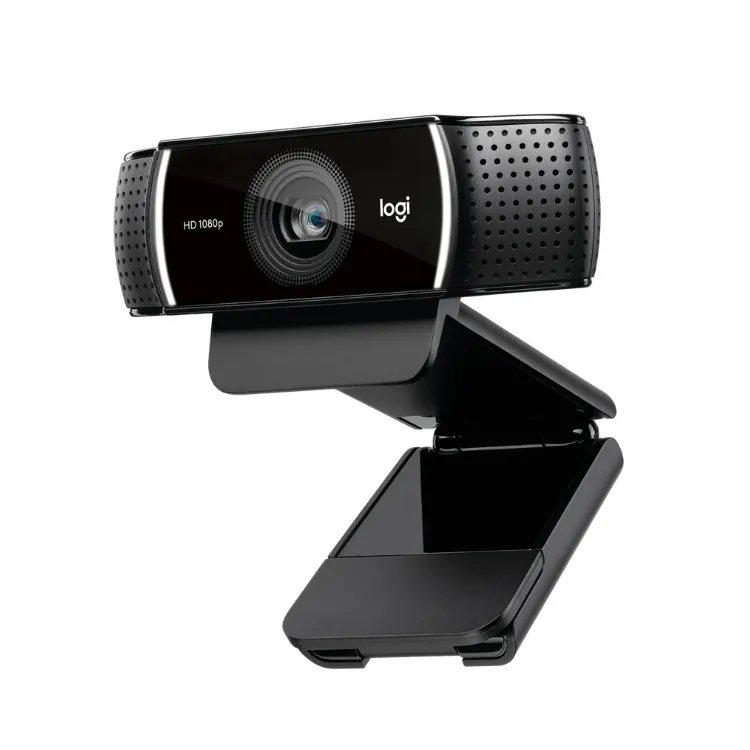 كاميرا ويب لوجيتيكLogitech C922 Pro HD Stream Webcam – Full HD 1080p at 30fps / 720p at 60fps – Dual Stereo Mics – Tripod Included