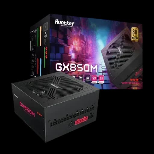 Huntkey GX850M 850W 80+ Gold Full Modular Power Supply – Black
