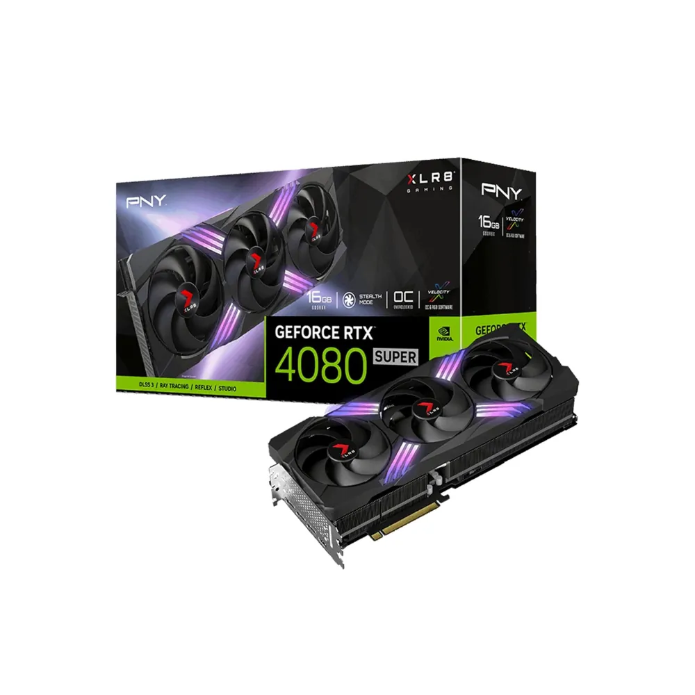PNY GeForce RTX 4080 SUPER VERTO XLR8 16GB TRIPLE FAN OC Edition