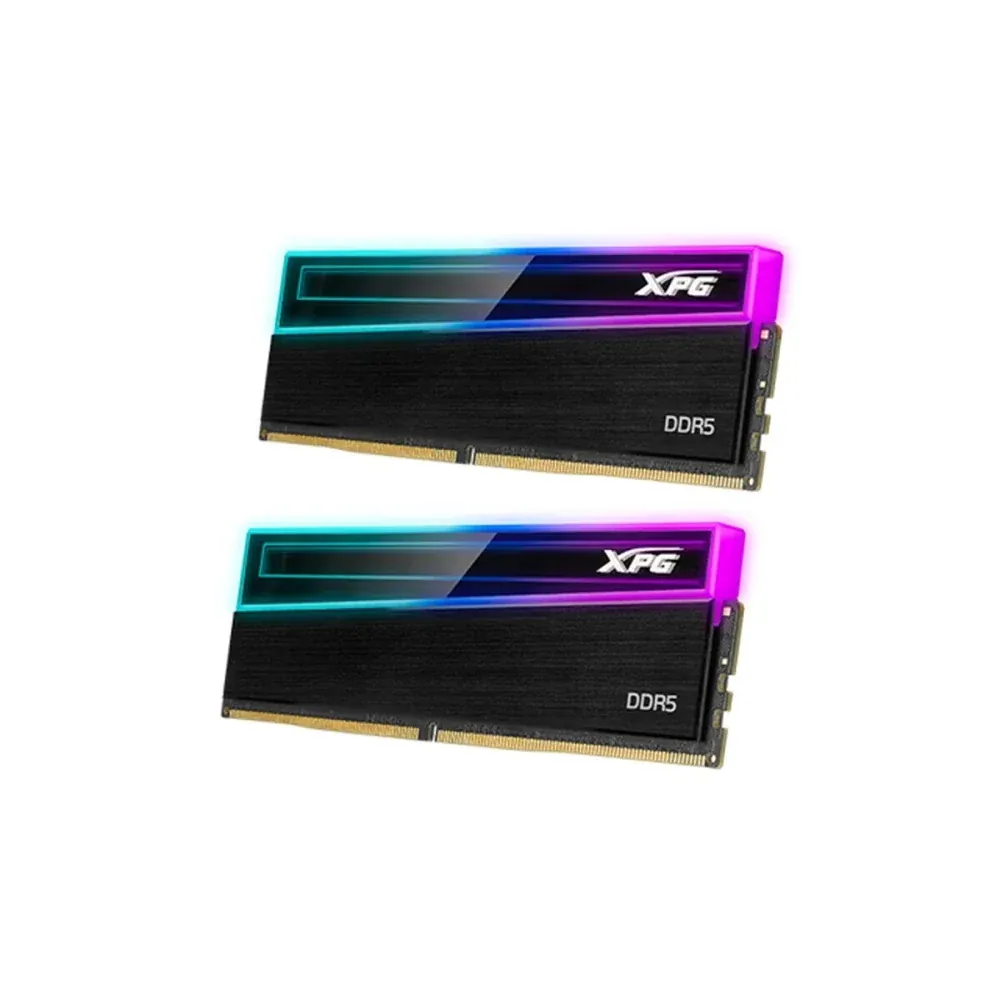 XPG NOVAKEY 32GB (2x16GB) DDR5 Desktop Memory Kit , 6000MHz , CL46 , 288-Pin DIMM , Black