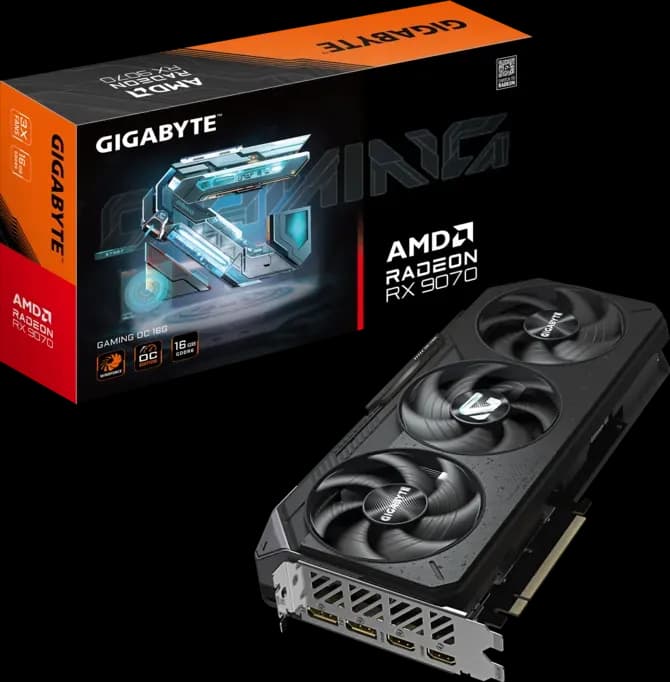 GIGABYTE Radeon RX 9070 GAMING OC 16G