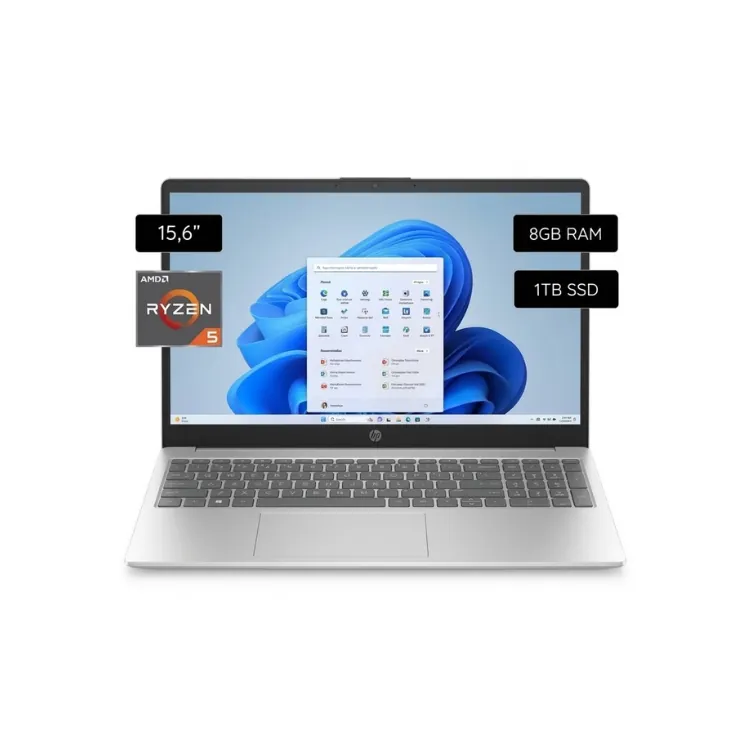 لابتوب HP 15-FC0025WM | R5-7520U | 8GB | 1TSSD | 15.6” FHD IPS
