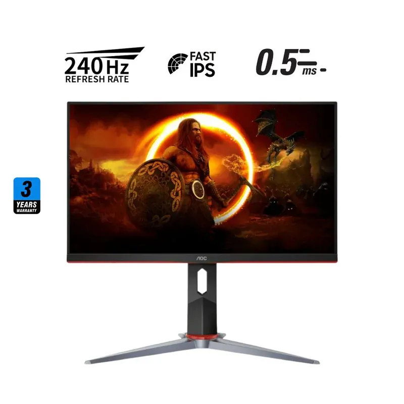 AOC 24G2Z 24، FHD (1920×1080) 240 هرتز 0.5 مللي ثانية IPS