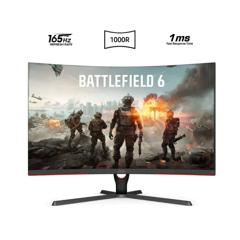 AOC C32G3E 32، FHD (1920×1080) 165 هرتز 1 مللي ثانية VA، شاشة منحنية