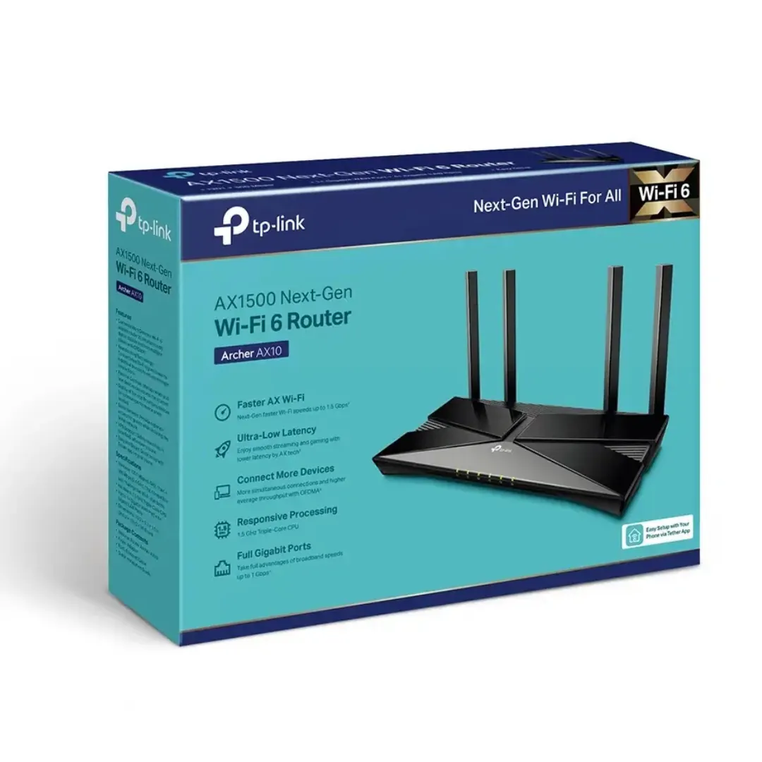 TP-Link Archer AX10 (AX1500) Wi-Fi 6 Router