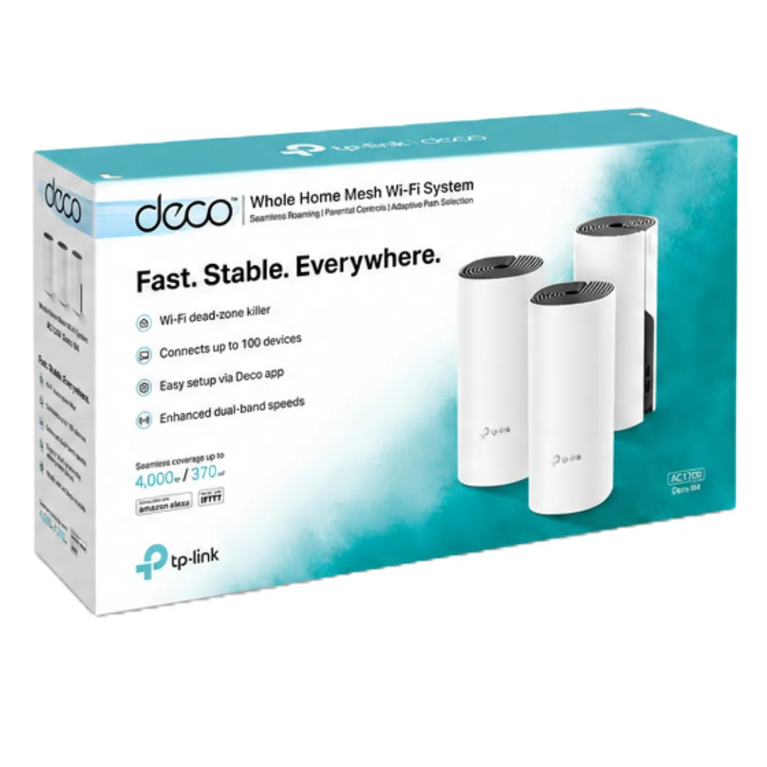 TP-Link Deco M4 AC1200 Whole Home Mesh Wi-Fi System (3-Pack)