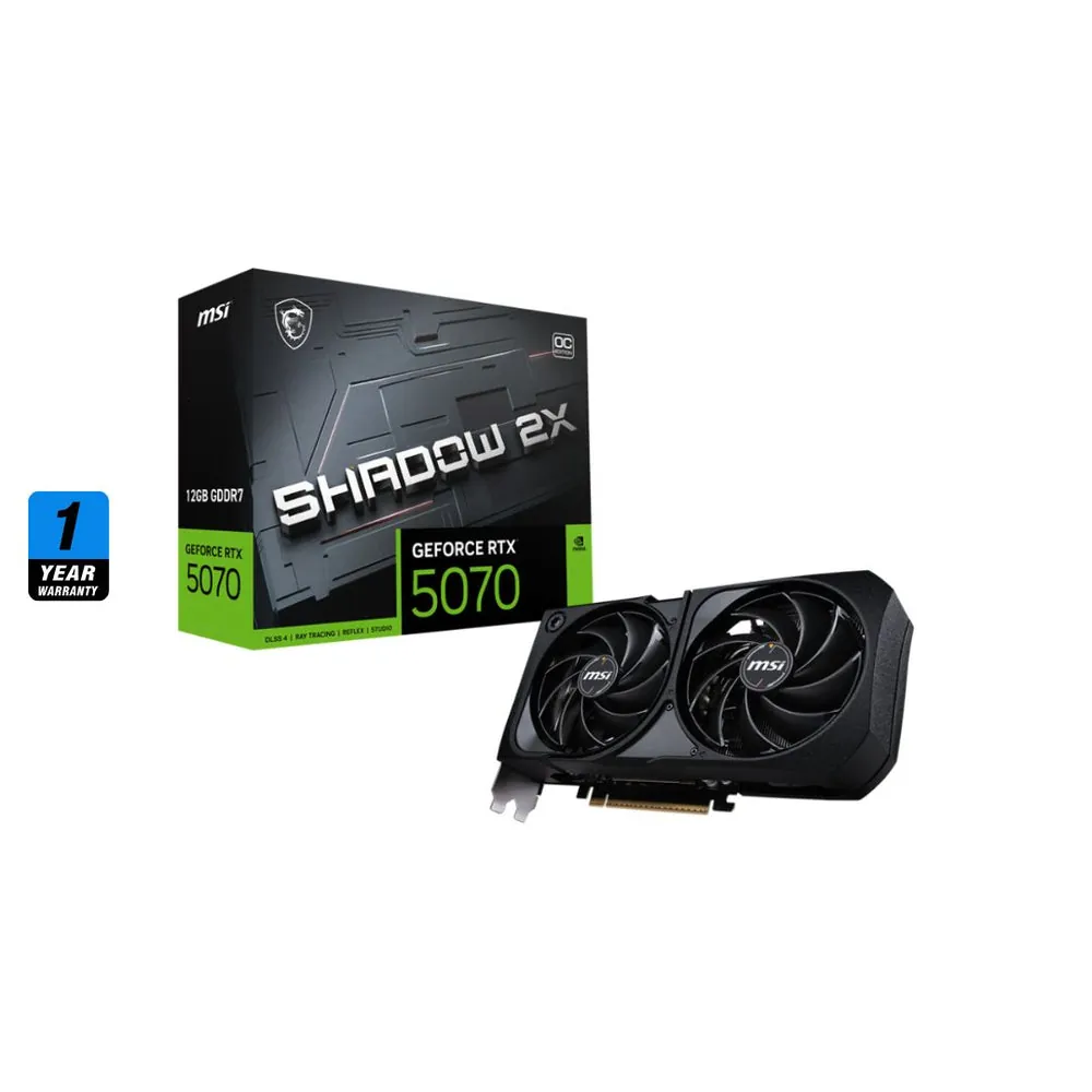 MSI GeForce RTX 5070 SHADOW 2X OC – 12GB