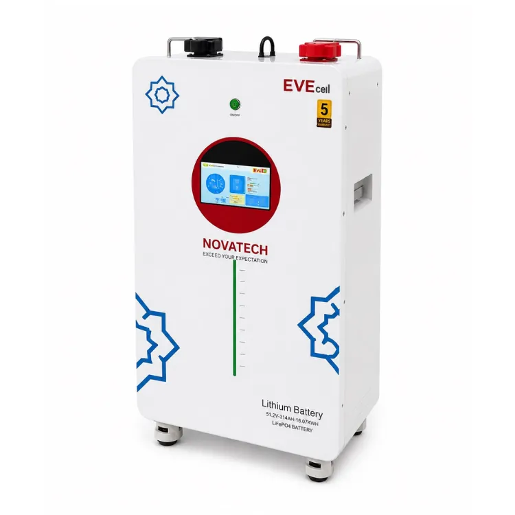 بطارية ليثيوم EVECell NOVATECH 16kWh | 51.2V | 314Ah | LiFePO₄ | BMS