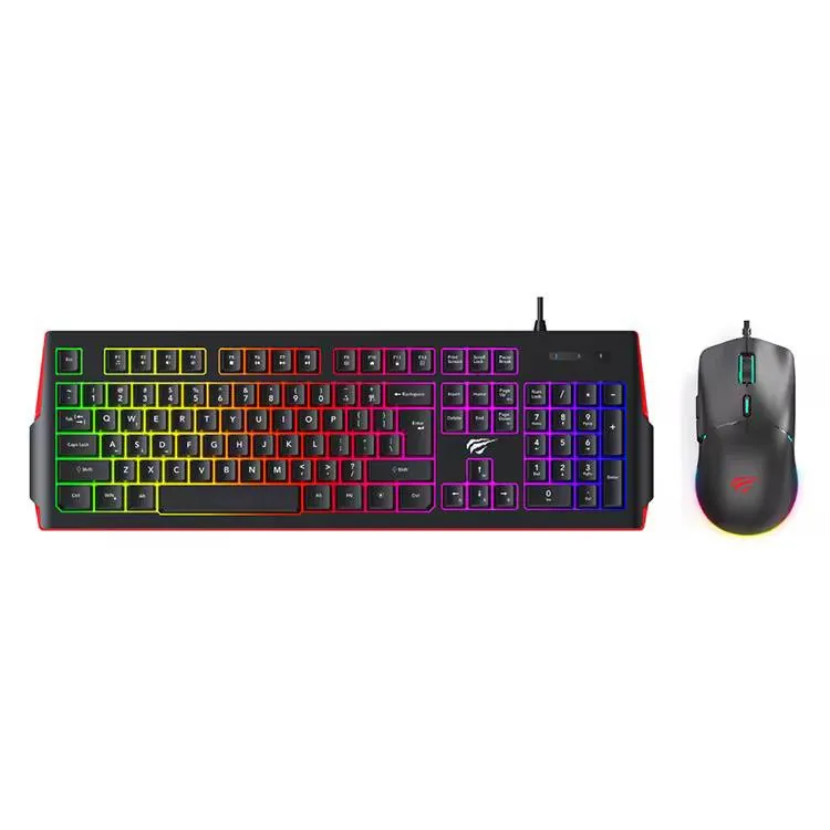 طقم ألعاب من هافيت – كيبورد وماوس بإضاءة RGB HAVIT GAMENOTE KB866CM-AR Gaming Combo (Keyboard + Mouse)