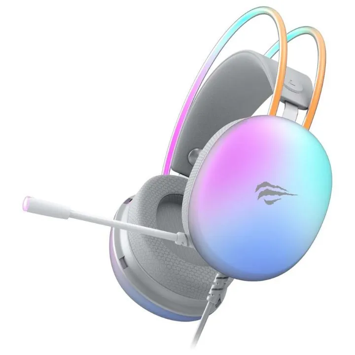 سماعة ألعاب هافيت بإضاءة RGB ومقبس 3.5مم – Havit Gamenote H2037d HAVIT GAMENOTE H2037d 3.5MM Gaming Headphone