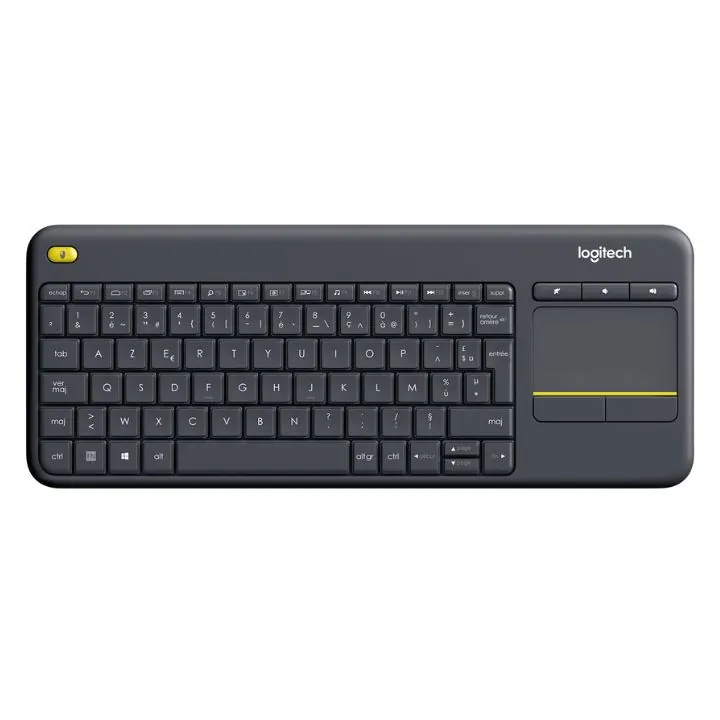 لوحة مفاتيح لاسلكية لوجيتك K400 بلاس مع لوحة لمس مدمجة Logitech K400 Plus Wireless Touch Keyboard