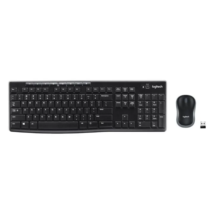 طقم لوحة مفاتيح وماوس لاسلكي لوجيتك MK270 Logitech MK270 Wireless Keyboard and Mouse Combo