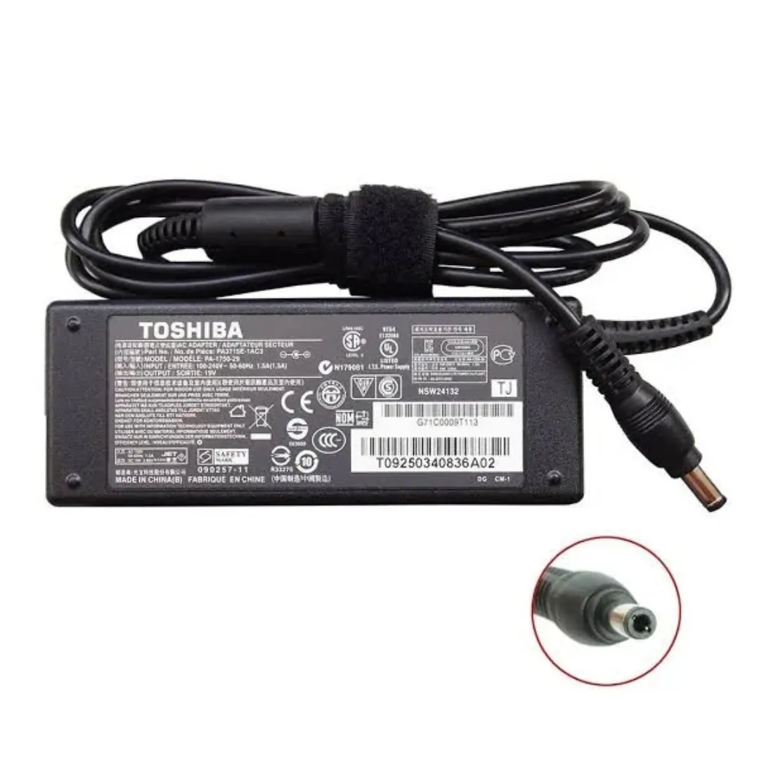 Toshiba 65W 19V 3.42A Replacement Adapter for Satellite C55, C855, L50, L850, A300 Series