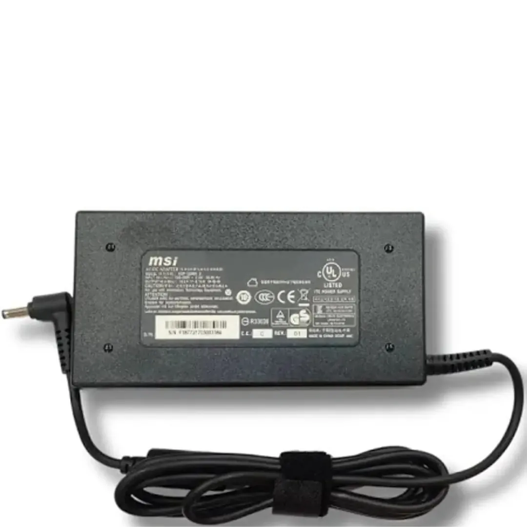 MSI 120W 20V 6A (4.5mm x 3.0mm) Replacement Laptop Adapter – GF63 Thin 9SC, GF63 Thin 10SC, Modern 14 B11M, Modern 15 A11M