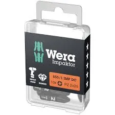 لقمة مفك فيلبس بي تي زد ويرا

Wera 851/1 BTZ PH 2 Phillips Bit
