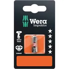 لقمة توركس بتسارت ويرا

Wera 867/1 BiTorsion TORX Bit TX 20
